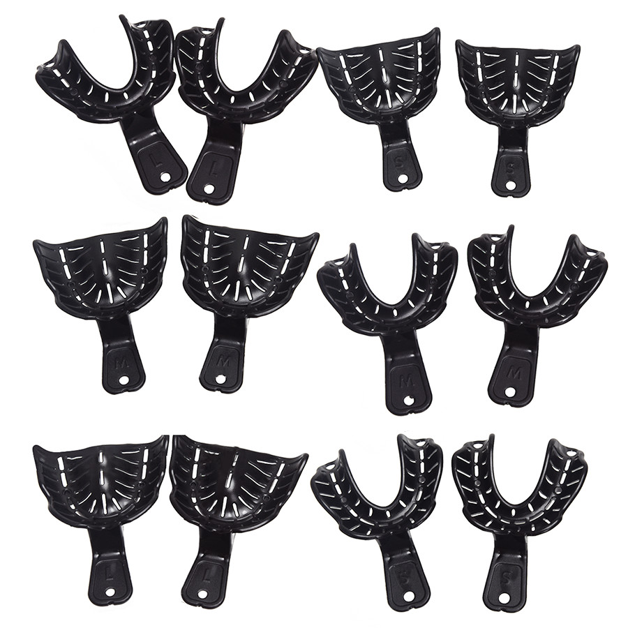 1 Set Dental Impression Trays Heat Mouldable Impression Trays Large/Medium/Small