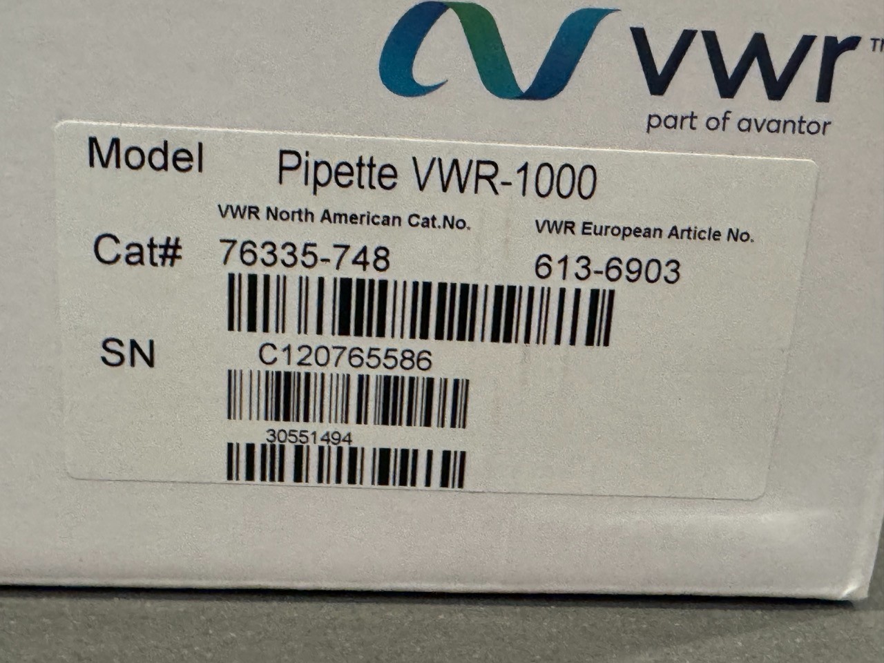 (4qty) VWR Ergonomic LTS Compatible Single Channel Pipettes Cat# 76335
