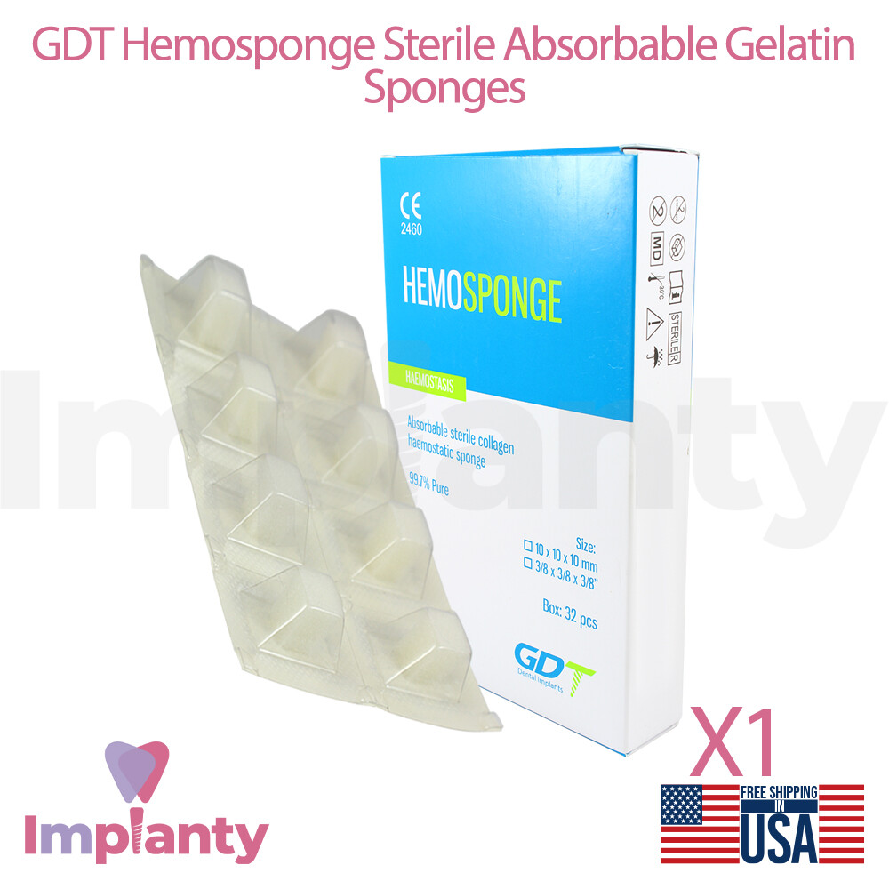 Gelatine Haemostatic Sponge Collagen Dental Sterile Absorbable Gelfoam Sur gical