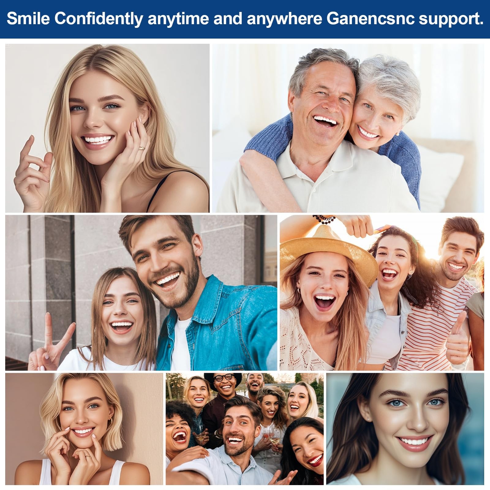 44% Ganencsnc 10 Syringes (3ml) – Teeth Whitening 1 Ounce (Pack of 10), Blue