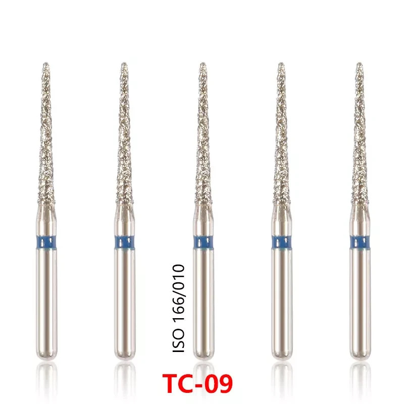 50 Pcs Dental High Speed Handpiece Polishers Taper Conical End Diamond Burs