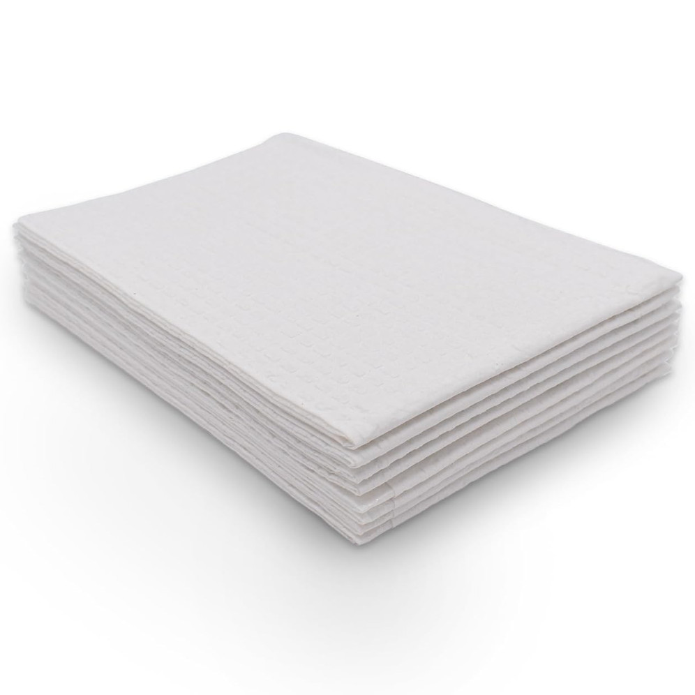 Tidi Patient Towels, Tattoo/Dental Bibs, 3-Ply, 13″ x 18″, White – Box of 500