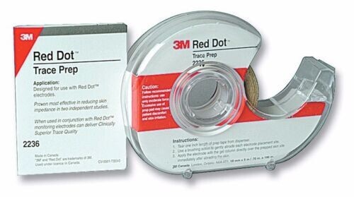 3M 2236 – Red Dot Trace Prep Electrode Application Abrasıve Tape