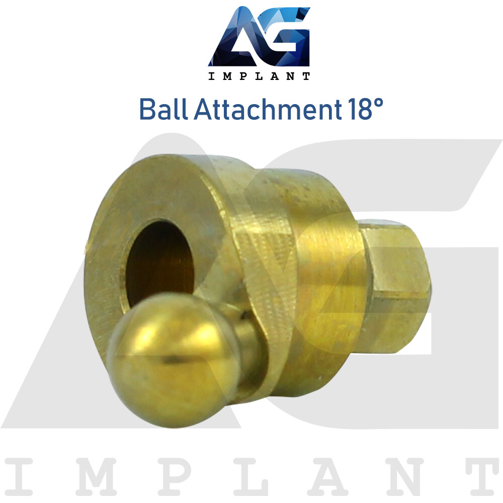 Angled 18° Ball Atta chment Titanium Abtment Internal Hex