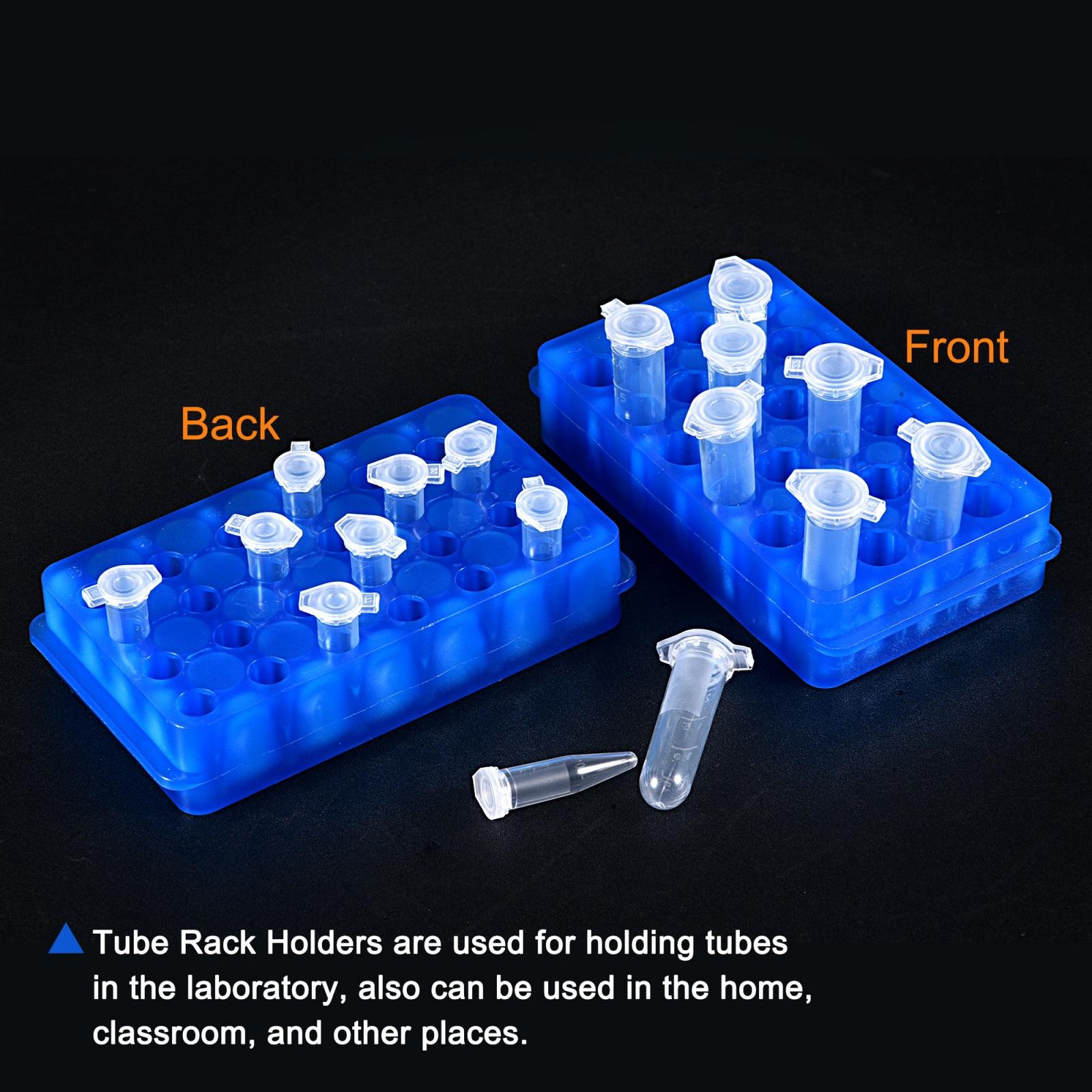 24-Well Double Panel Polypropylene Centrifuge Tube Rack 11mm/7.5mm Hole