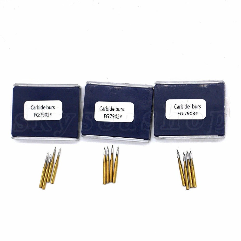 Dental Bur Trimming & Finishing Gold Burs Carbide Burs FG 7901 /7902 /7903
