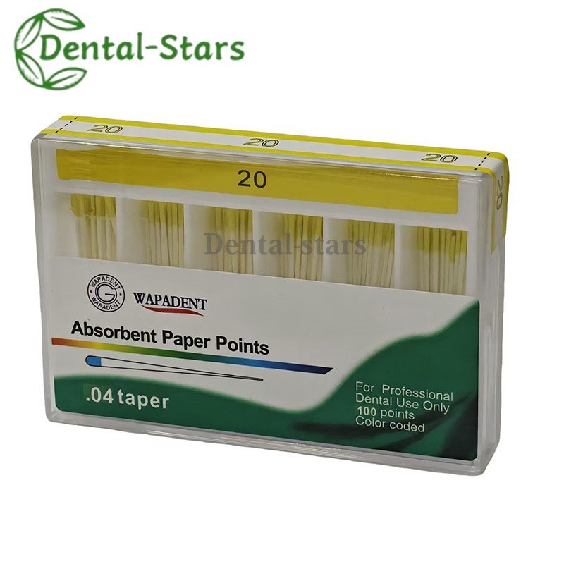 Dental Endodontic Absorbent Points Paper Points Taper 02/04/06/F Assorted #15-40