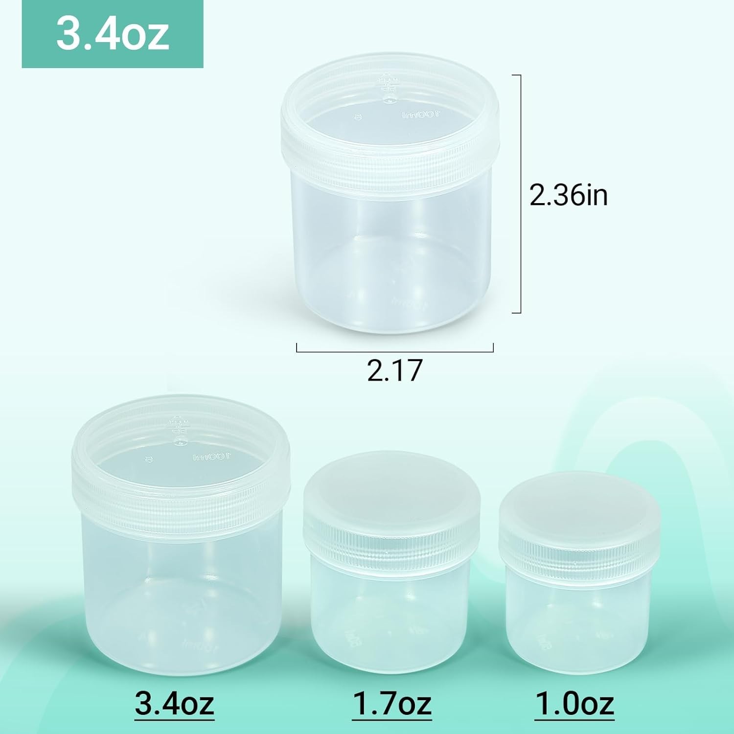 Wide Mouth 3.4 oz Translucent HDPE Chemical Storage Bottles – Leak-Proof Design