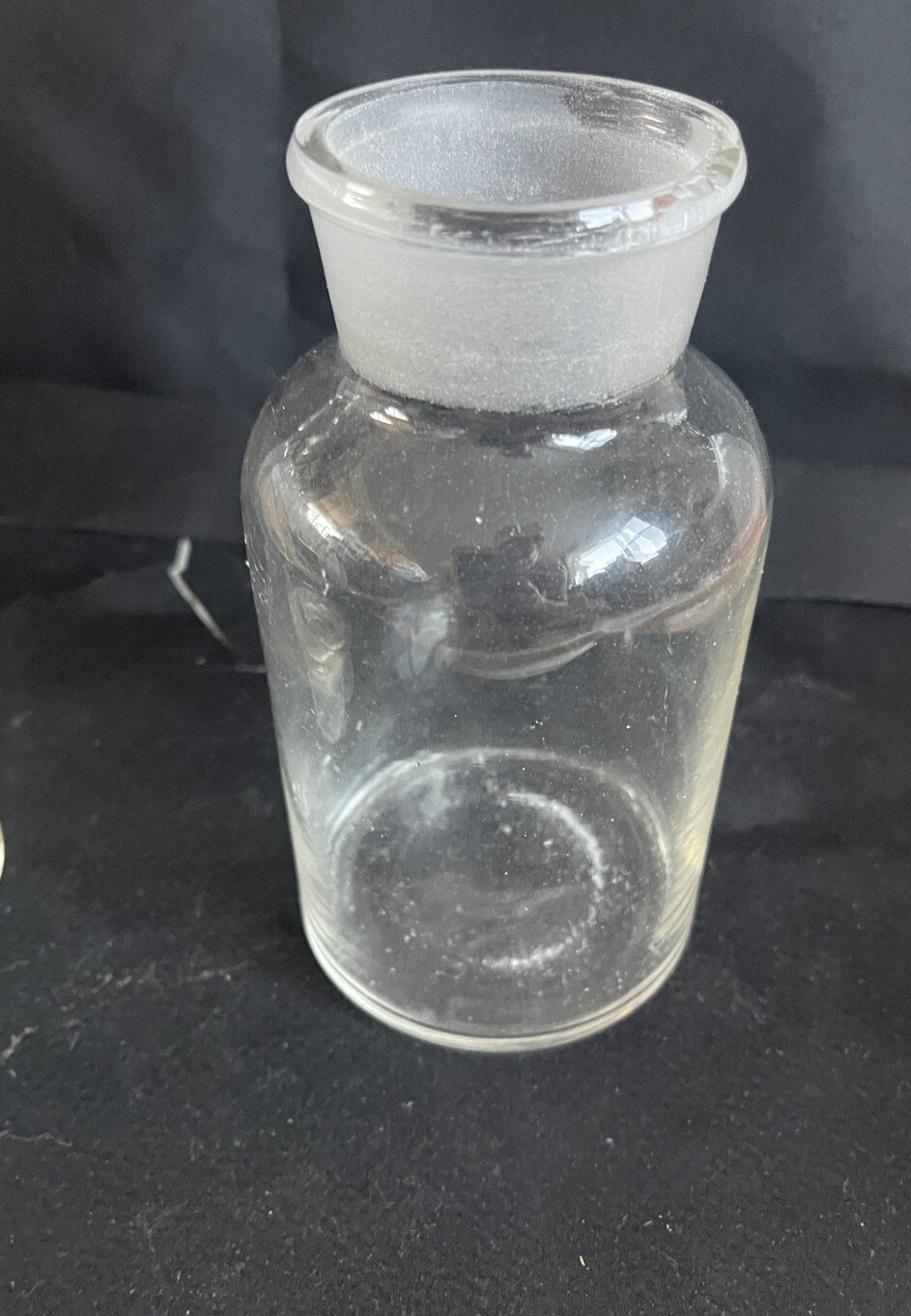 500mL 16oz Glass Wide Mouth Reagent Bottle w/ Hood Stopper