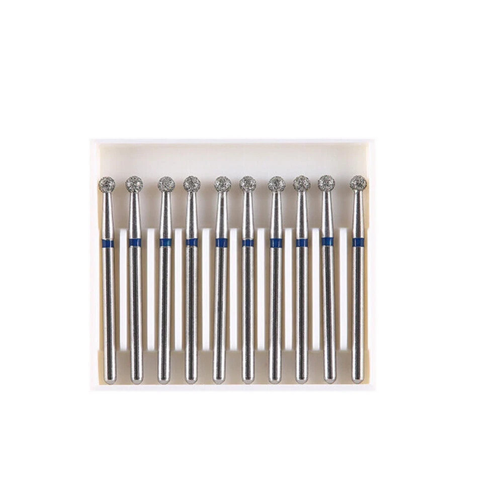 10 Pcs/Pack Surgical Coarse Medium Grit BR Type Ball Round FG XL Diamond Burs