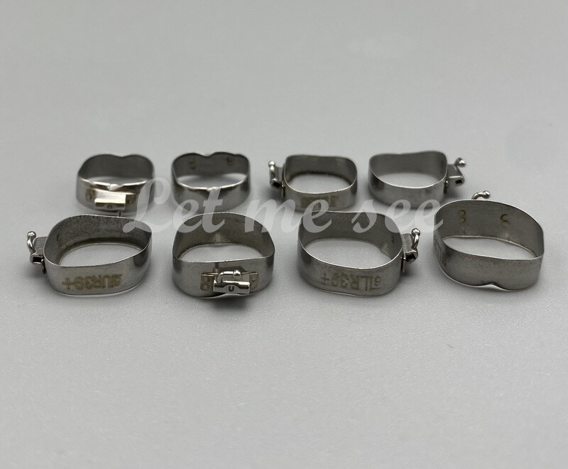 1Bag Dental Orthodontic 1st Plain Molar Bands Buccal Tube Cleats Roth022 #29-44+