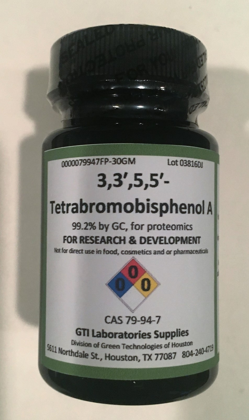 3,3′,5,5′-Tetrabromobisphenol A, 97+%, Proteomics Grade, 30g