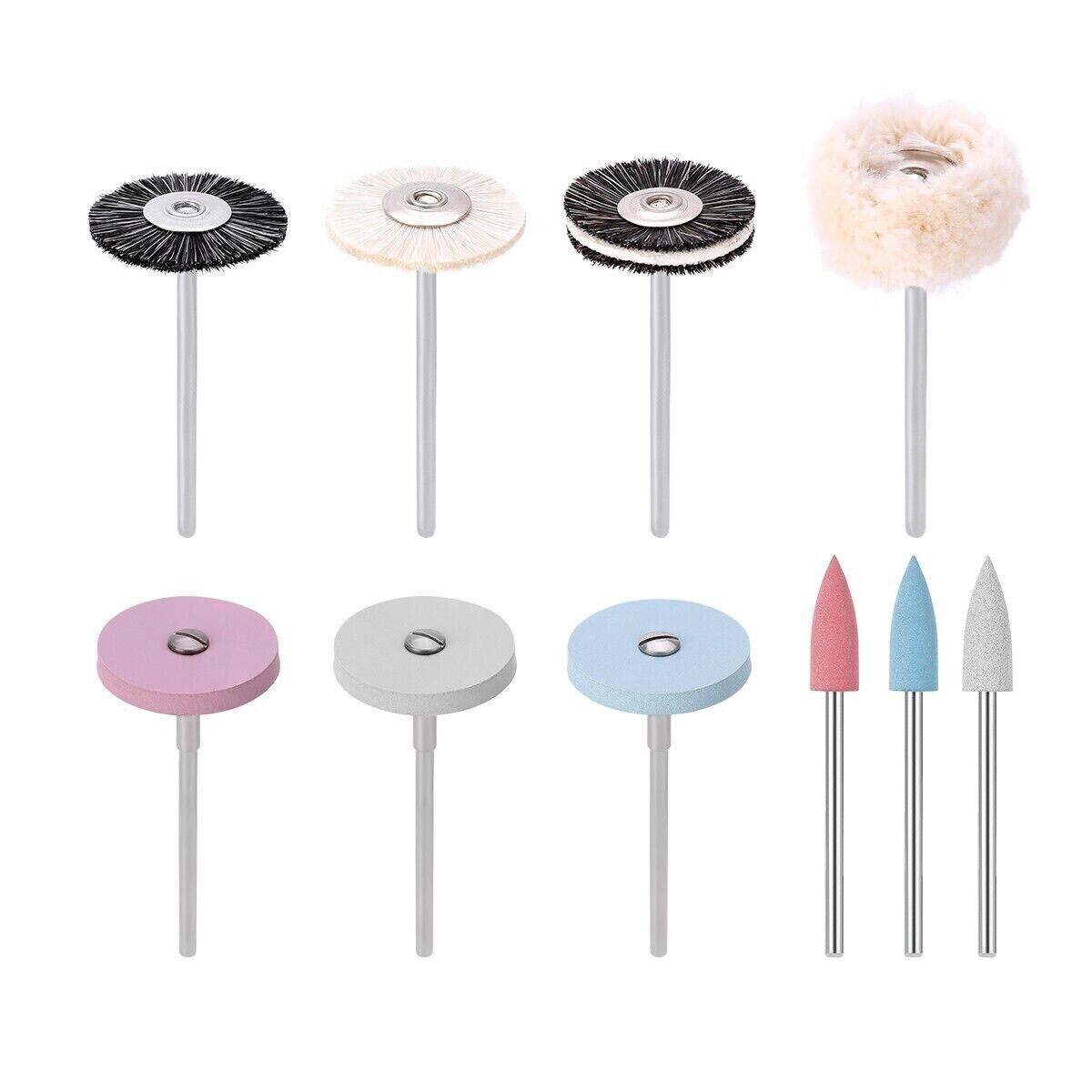 Dental Lab Composite Polishing Burs Kit Ceramics Disc Burs 35 Pcs/12 Pcs Brushes