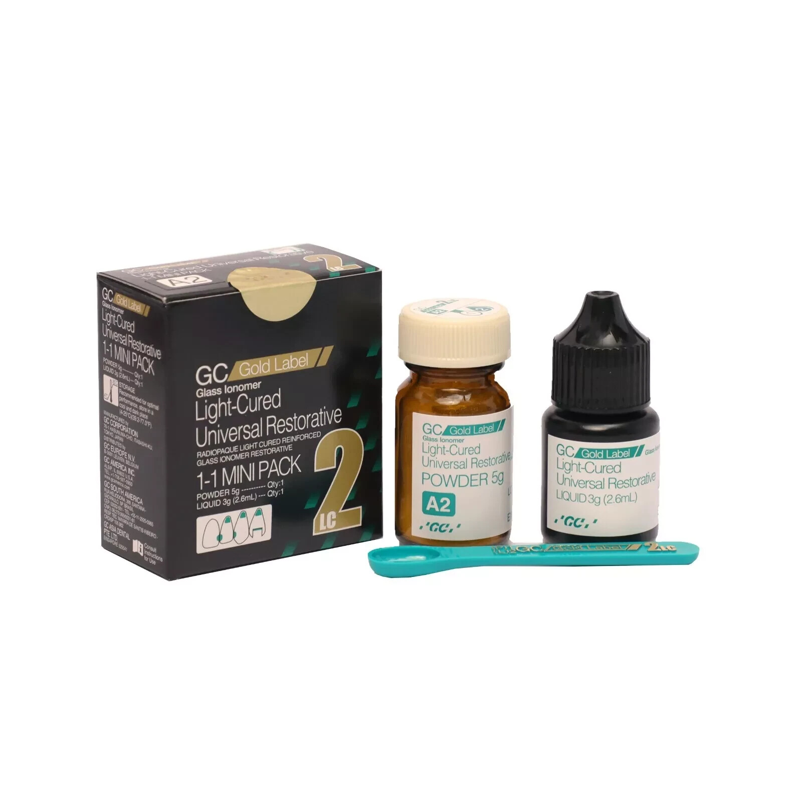 GC Fuji II LC Mini Light Cured High Fluoride Release Glass Ionomer FS 2027