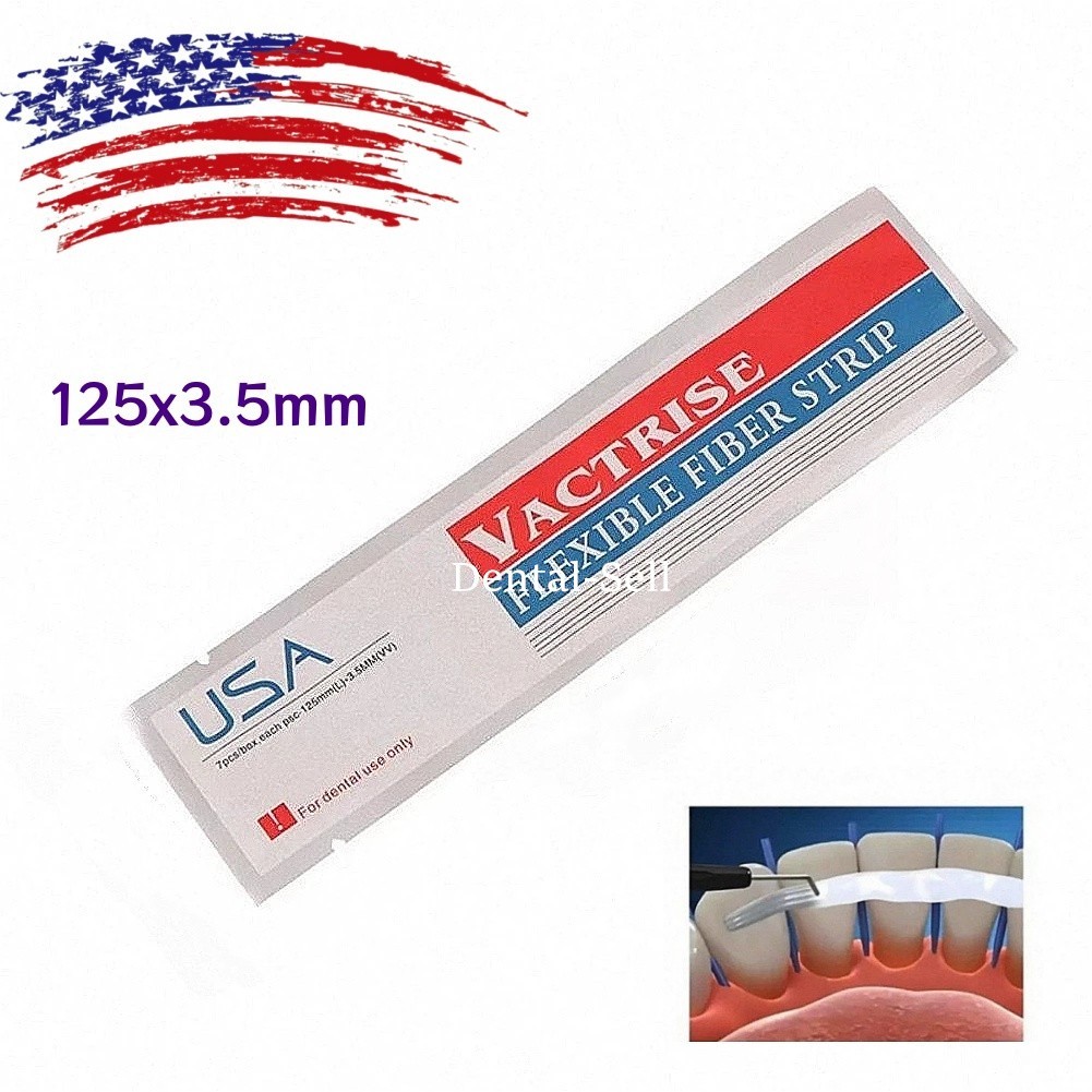 Dental Glass Fiber Strip Flexible Light Cure Teeth Restorative Fixation Ribbon