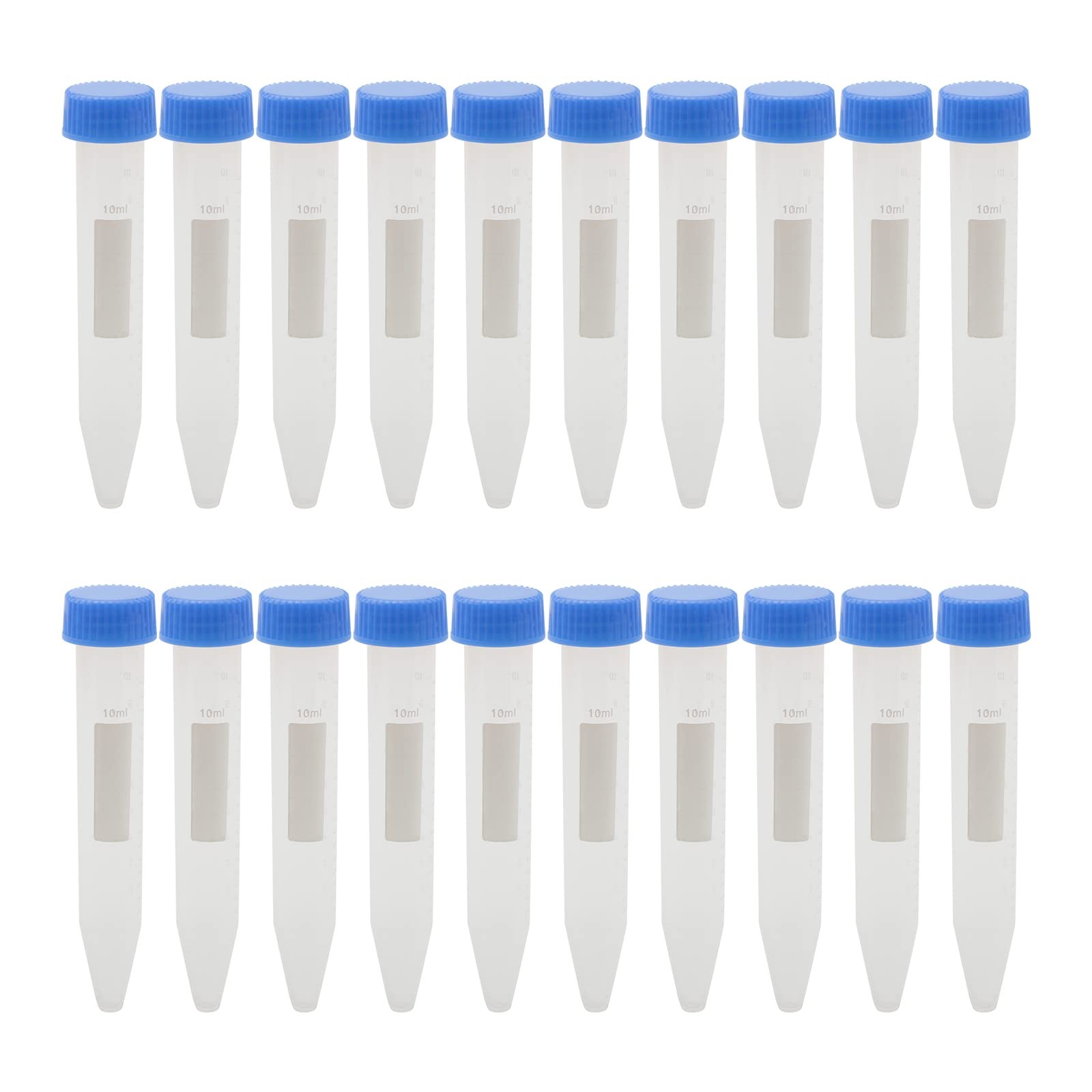 Kesell 10ml Centrifuge Tube Conical Bottom Blue Screw Cap with Clear…