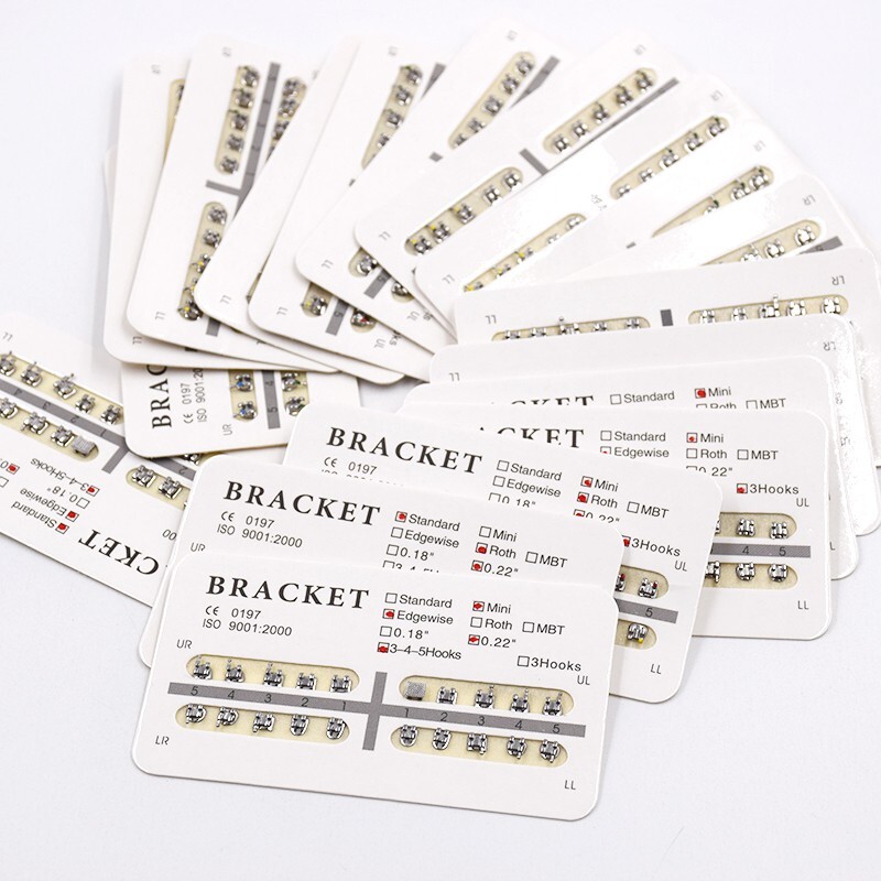 Dental Orthodontic Brackets Brace Roth/MBT/Edgewise 018/022 NO. 3/345 Hooks