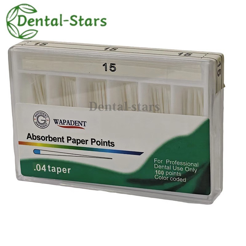 Dental Endodontic Absorbent Points Paper Points Taper 02/04/06/F Assorted #15-40