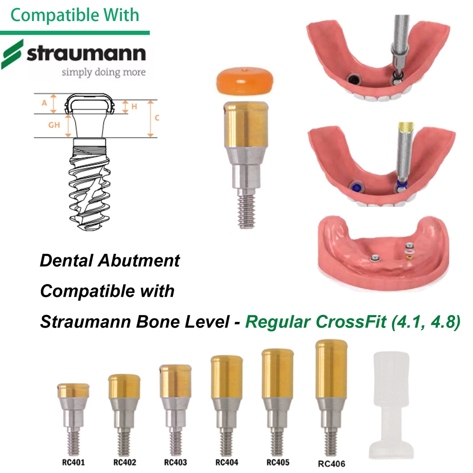 Bone Level Positioner Locator Abutment Covered Attachment Accessories Straumann