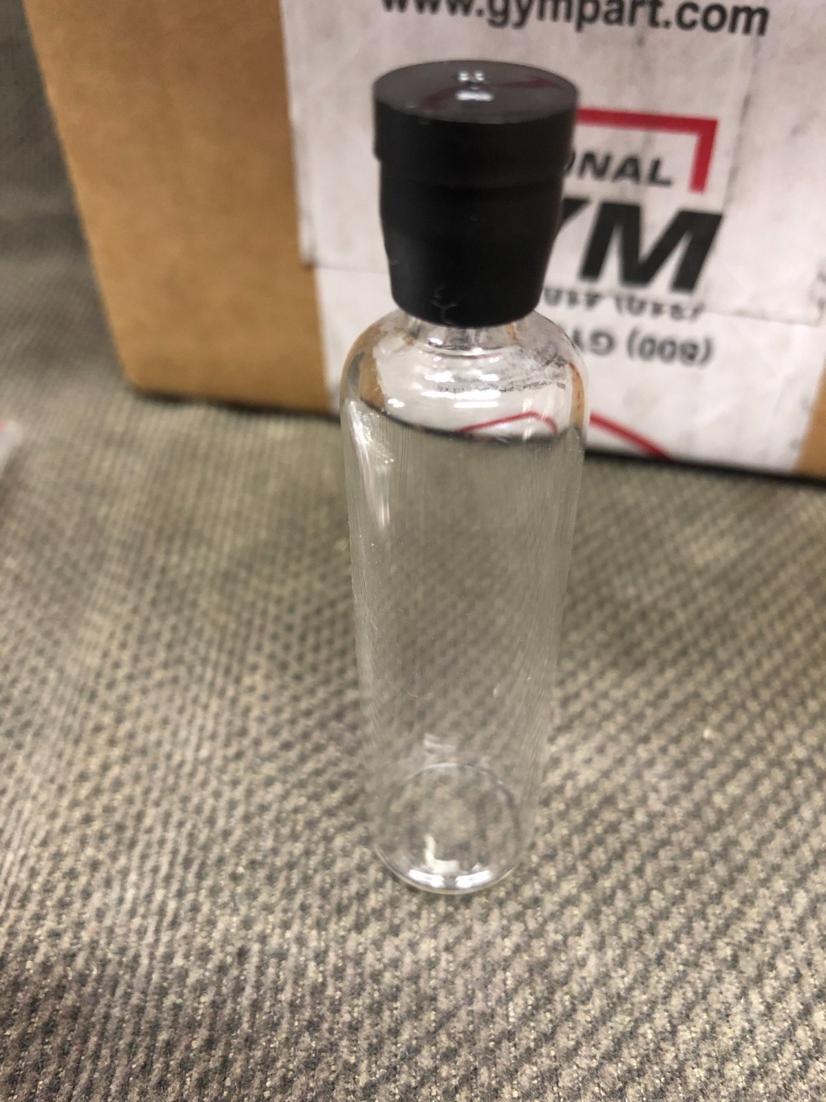 41 each 10mL Thick Glass Round/Flat Clear Sample Vials w/Lids Bottles