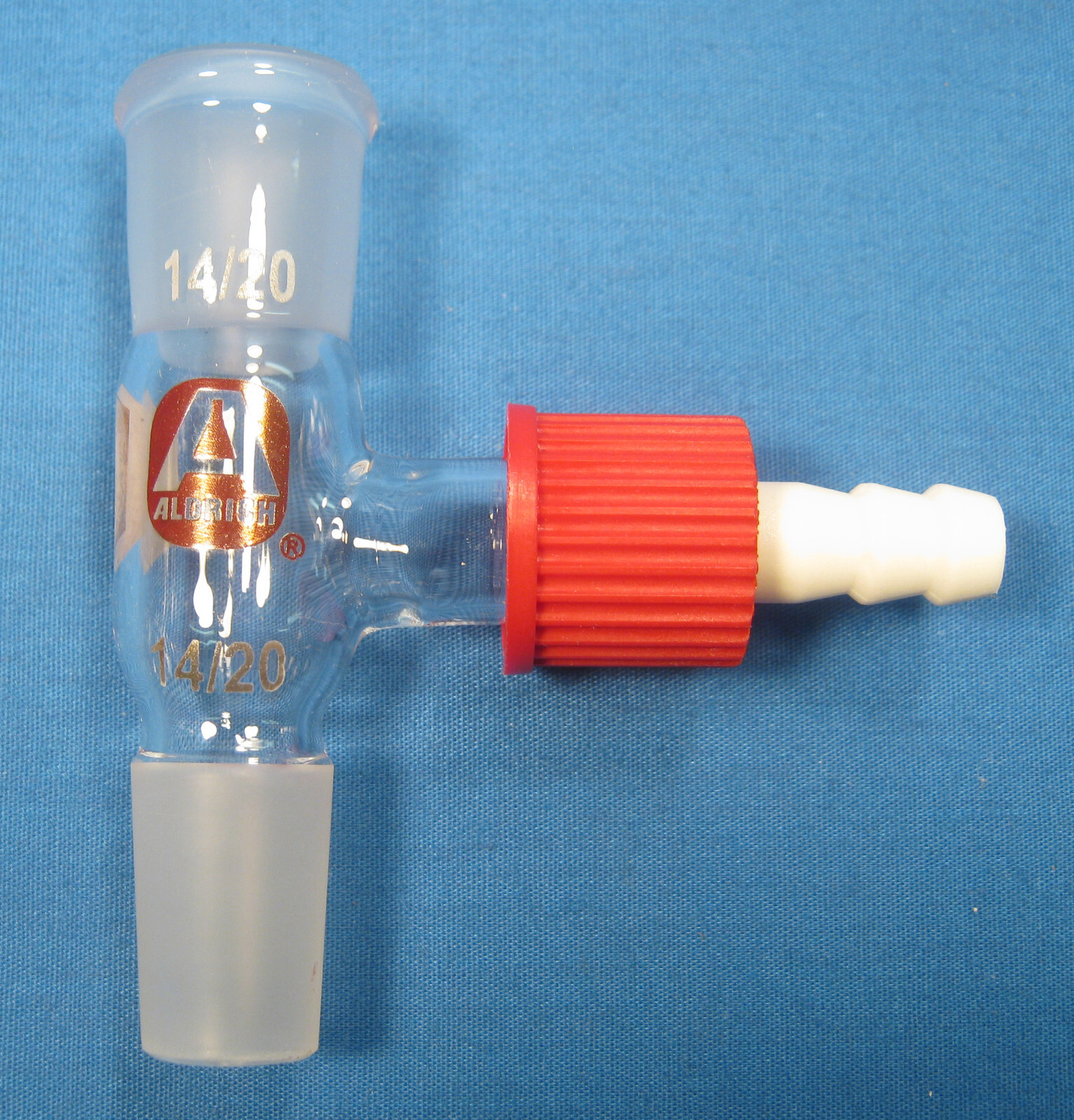 SIGMA-ALDRICH GAS-INLET ADAPTER SAFETY BARB 14/20 NEW OLD STOCK FREE SHIPPING D