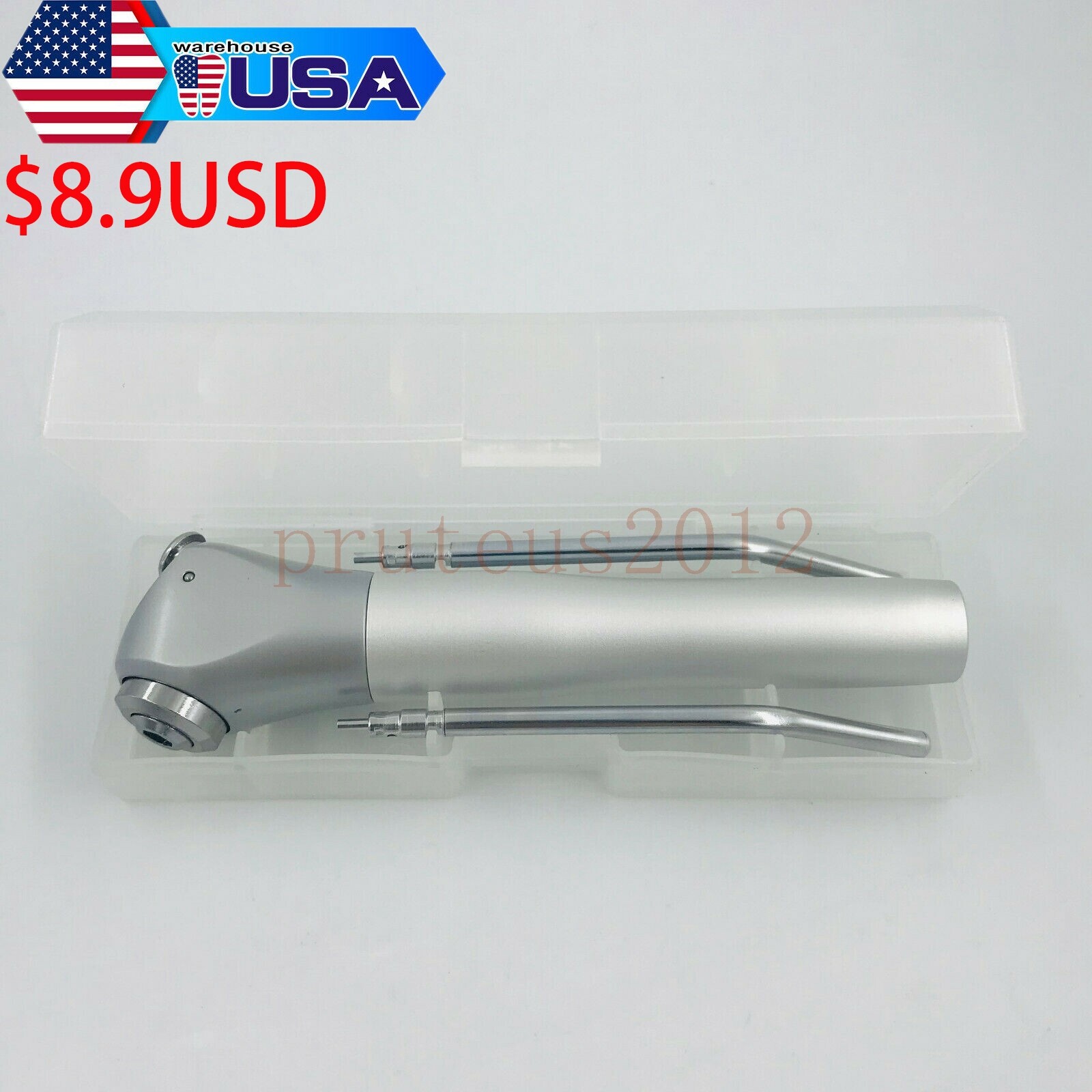Dental Air Water Spray Triple 3-way Syringe Button Handpiece with 2 Tubes Nozzle