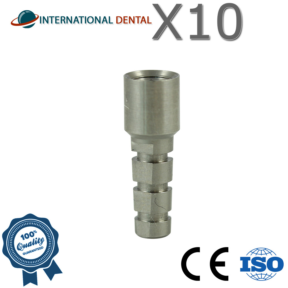 10 Dental Fixture 4.5mm Analog Compatible With Zimmer Bi0met Int Hex Connection