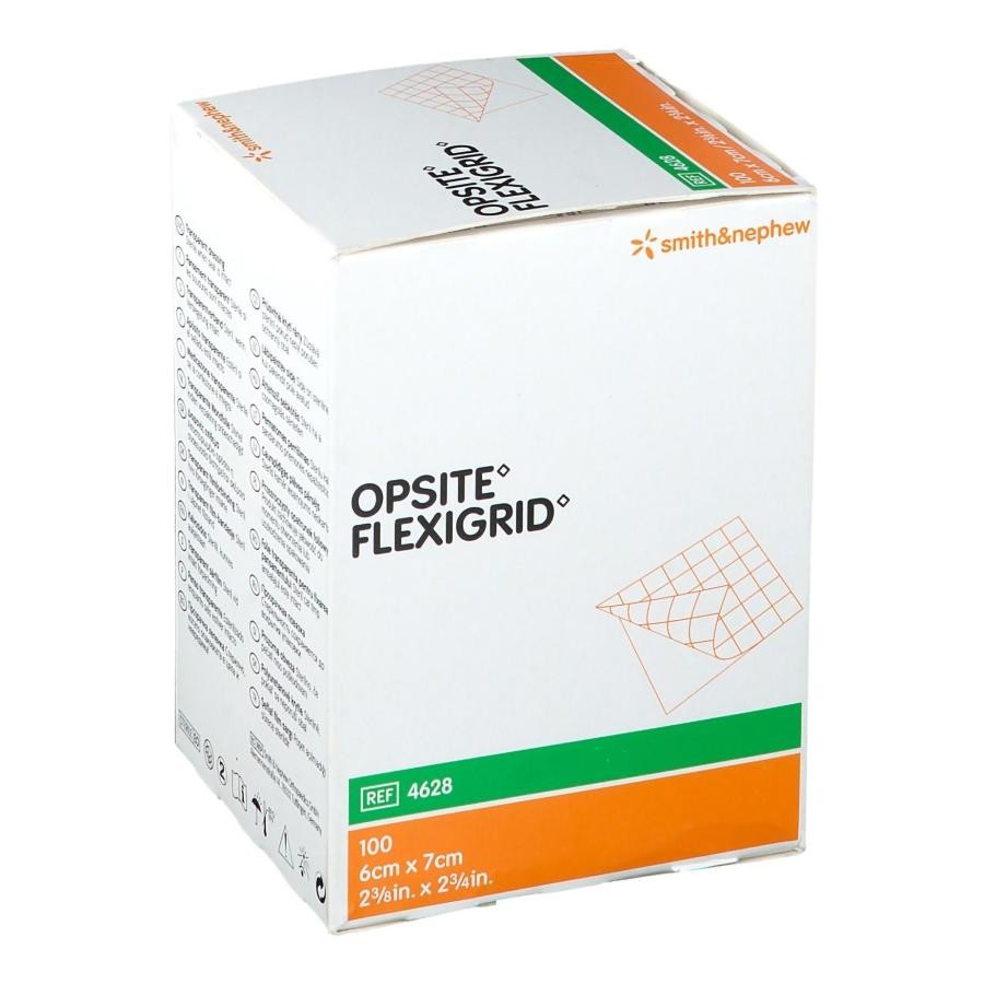 Smith Nephew OpSite Flexigrid Film Dressing Adhesive Sterile 2-3/8×2.75″ 100 Ct