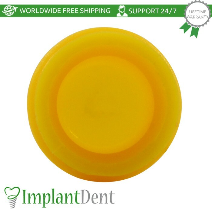 10x Extra Soft Silicone Cap Insert For Loc Low Attachment Dental Prosthetics
