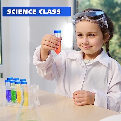 200 Count 50ml Centrifuge Tubes – Screw Cap, Self-Standing, Graduated Lab Test T