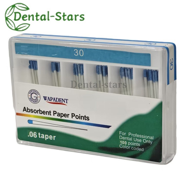 Dental Endodontic Absorbent Points Paper Points Taper 02/04/06/F Assorted #15-40