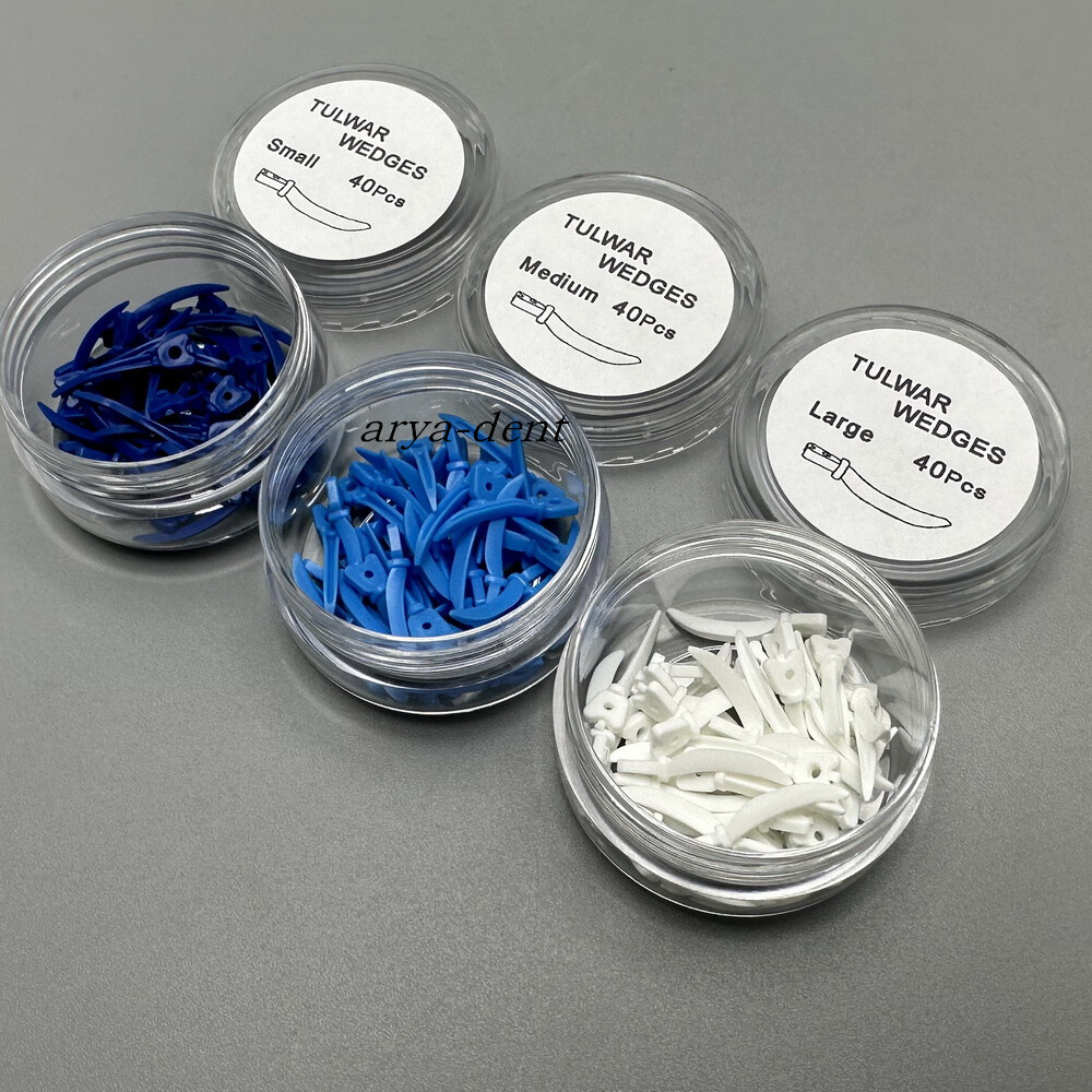Dental Tulwar Wedges For Sectional Matrix System Plastic Diastema Refill Wedge
