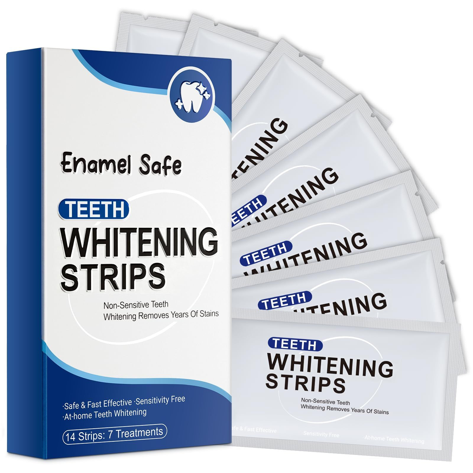 Teeth Whitening Strips – Professional 14 Count (Pack of 1), White