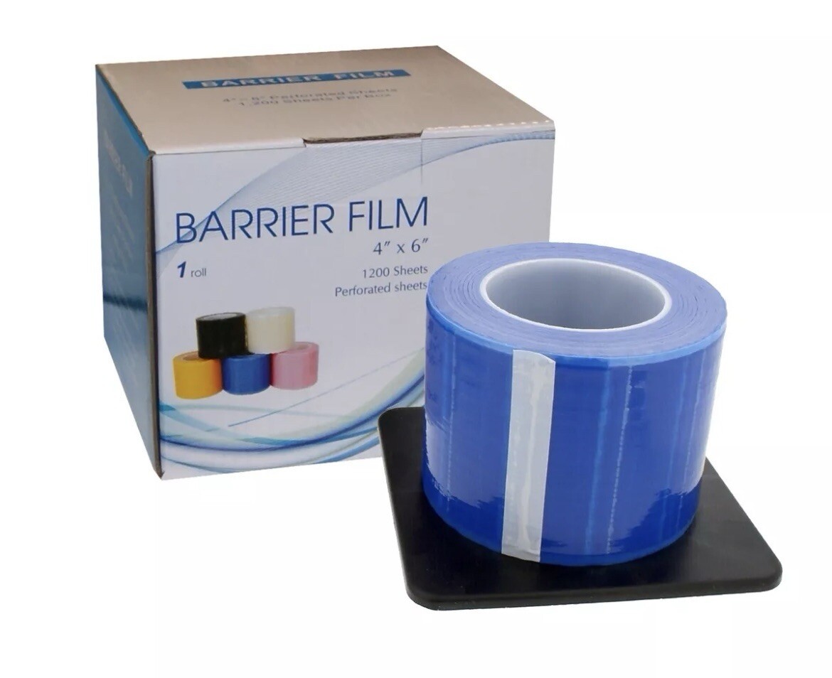 Blue Barrier Film 4″ x 6″ 1200 Sheets – Adhesive Plastic for Dental & Tattoo Use