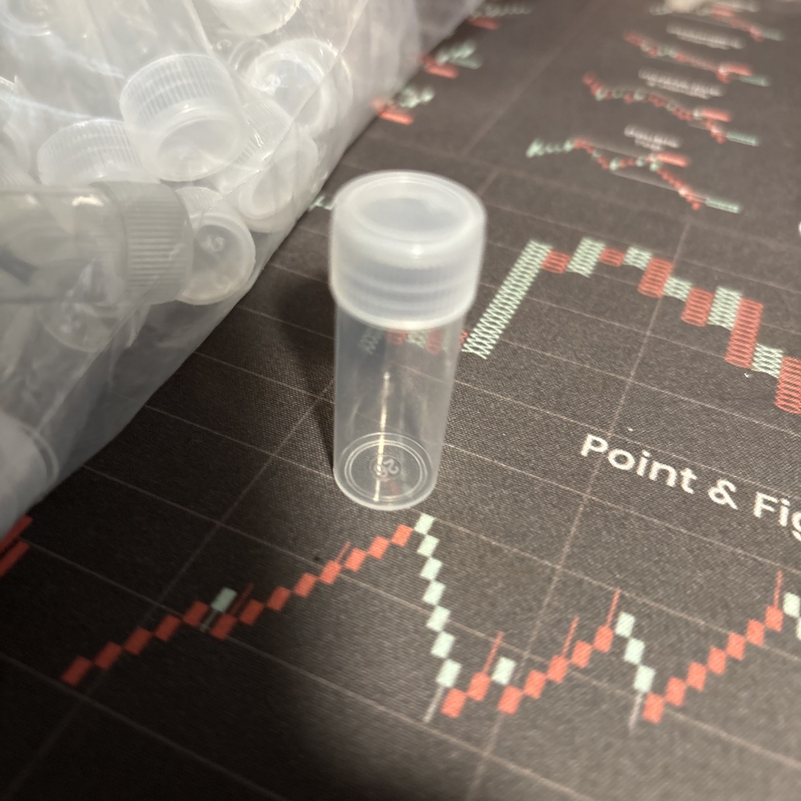 Pack of About 100 5ml Plastic Test Tubes. Clear. With Caps
