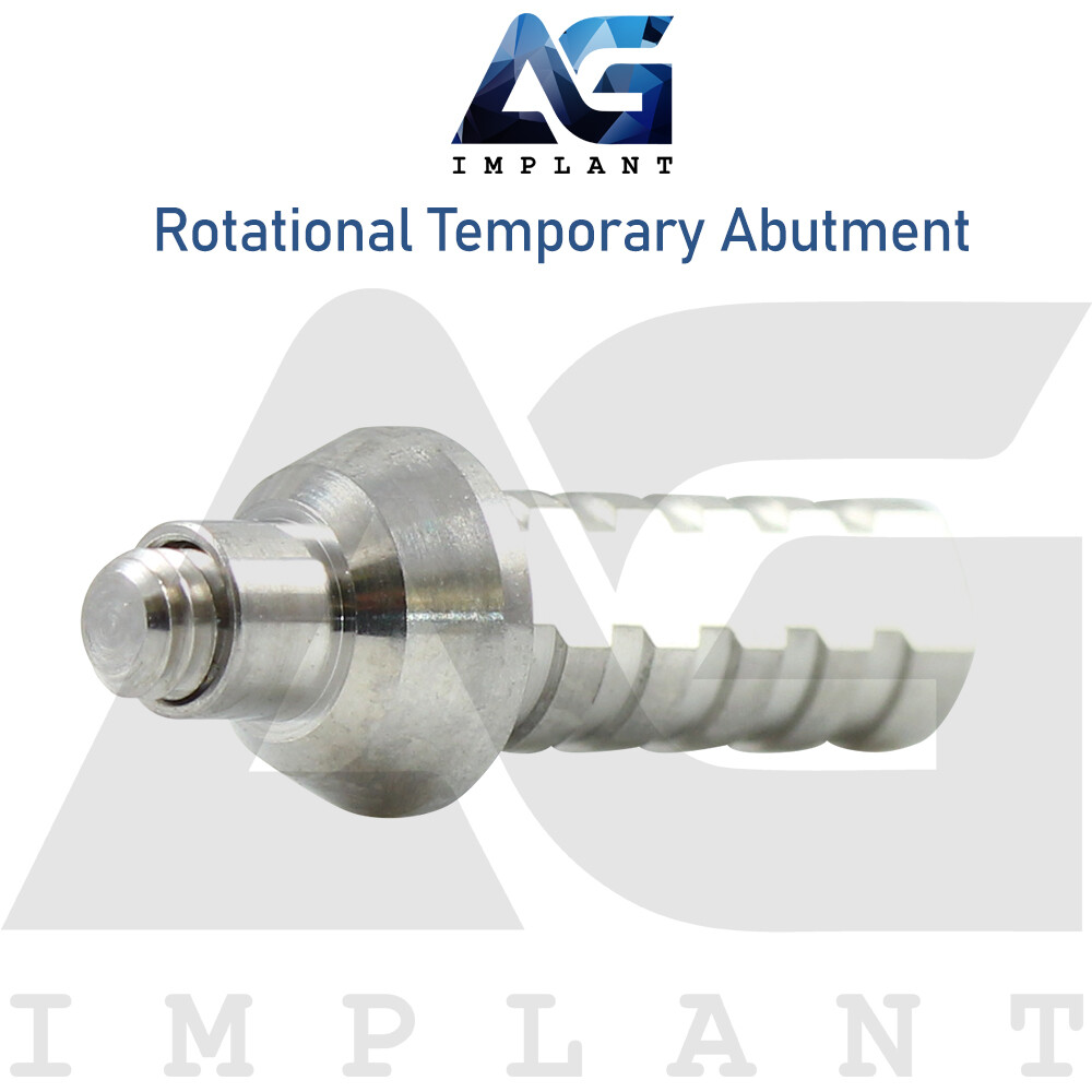 Rotational Temporary Prosthetic Titanium For Int Hex 2.42mm