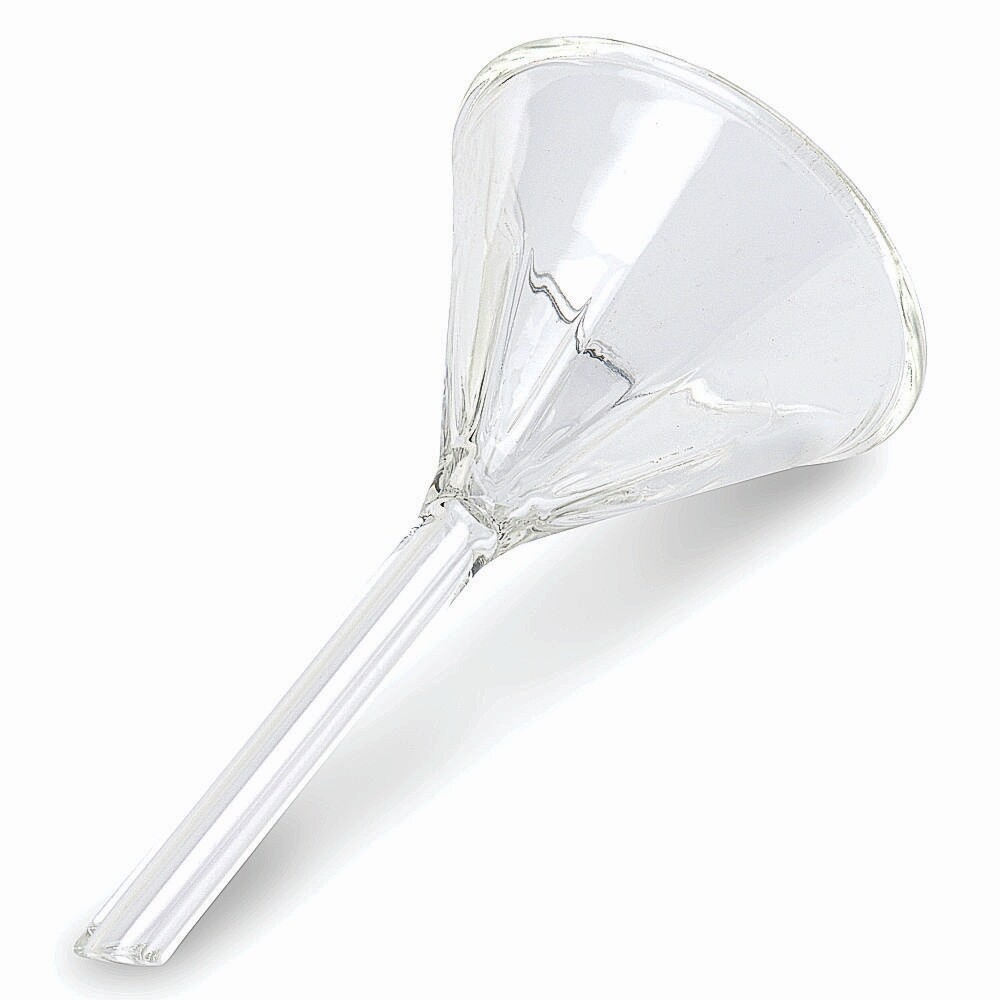 PYREX 6180-65, 65 mm Diameter 60° Angle Fluted Funnel, Short Stem (Case of 48)