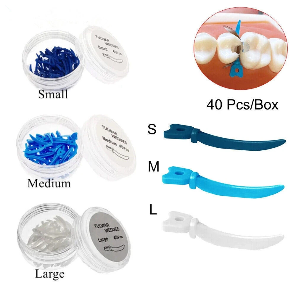 Dental Matrix Bands Ring Sectional Matrix System Clamp Plastic Tulwar Wedges Set