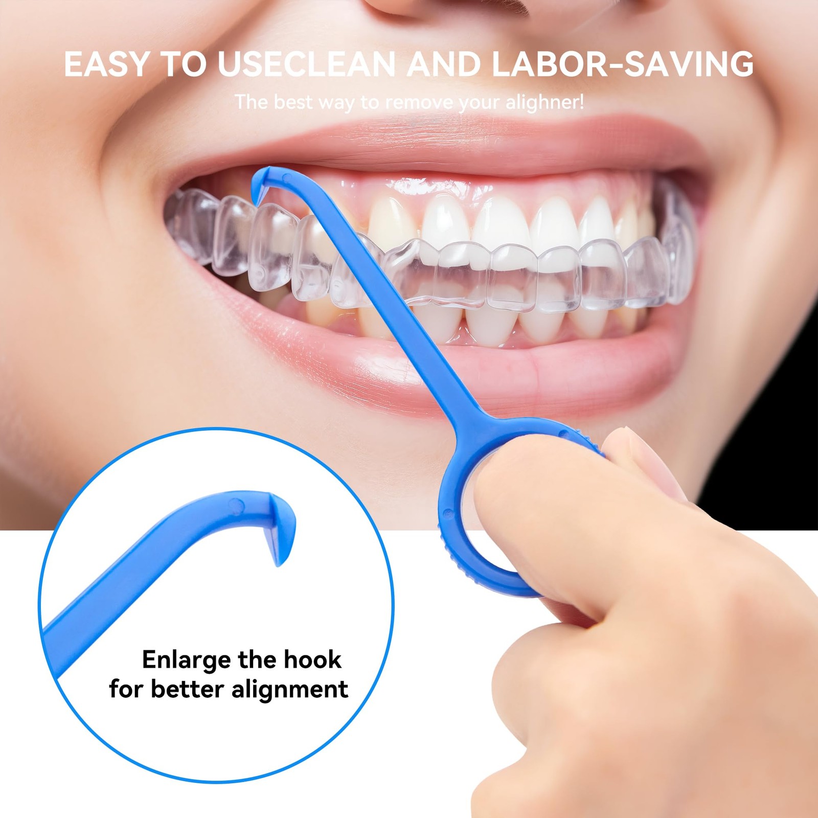 DLENP 25PCS Aligner Remover Tool, 5 Colors Clear Removal Multicolor