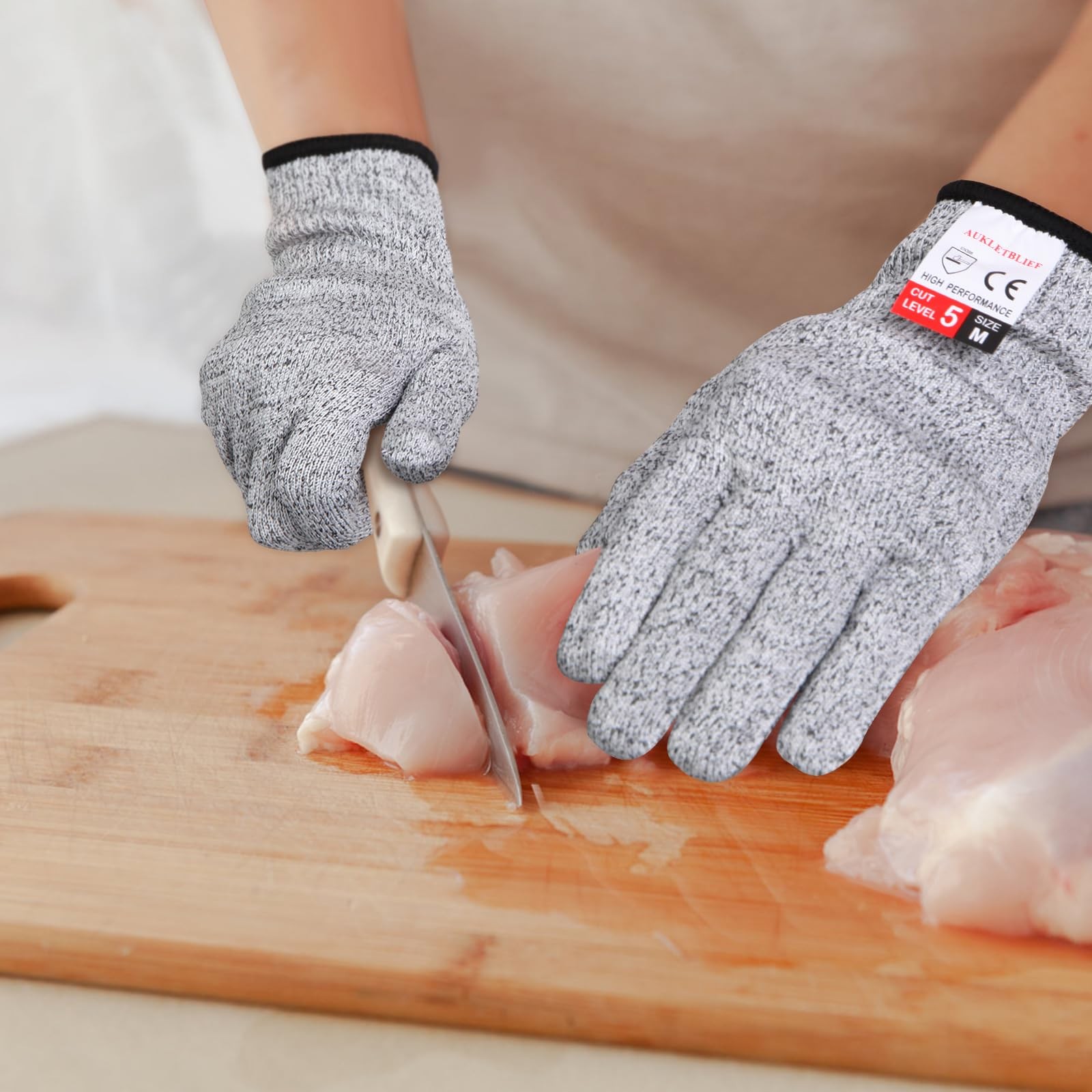 2 PCS Cut Resistant Gloves, Kitchen Work Safety Protection Anti-Cutting Glove…