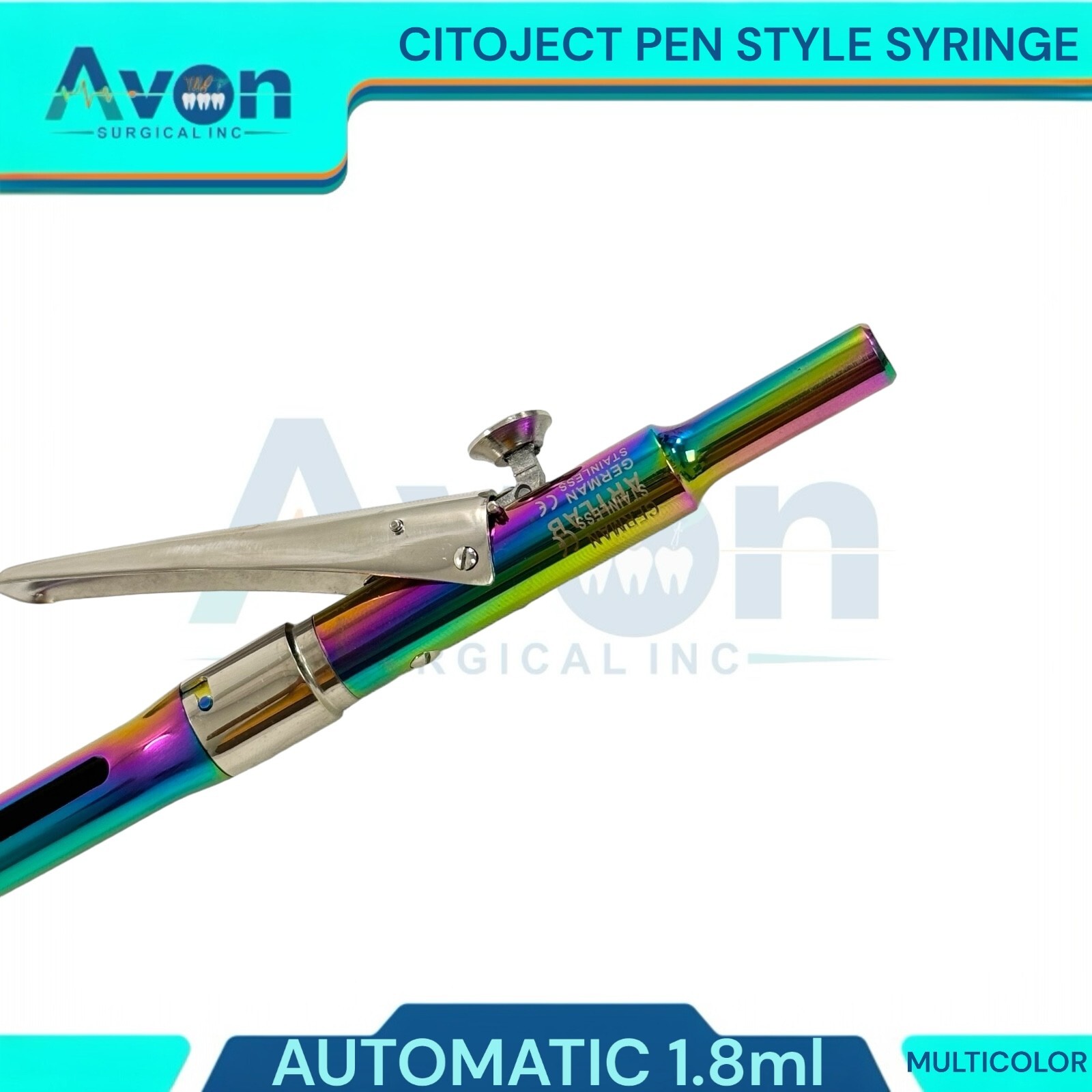 1 Ea Automatic Dosage Citoject Pen Syringe, 1.8mL, Multicolor – Dental Tools