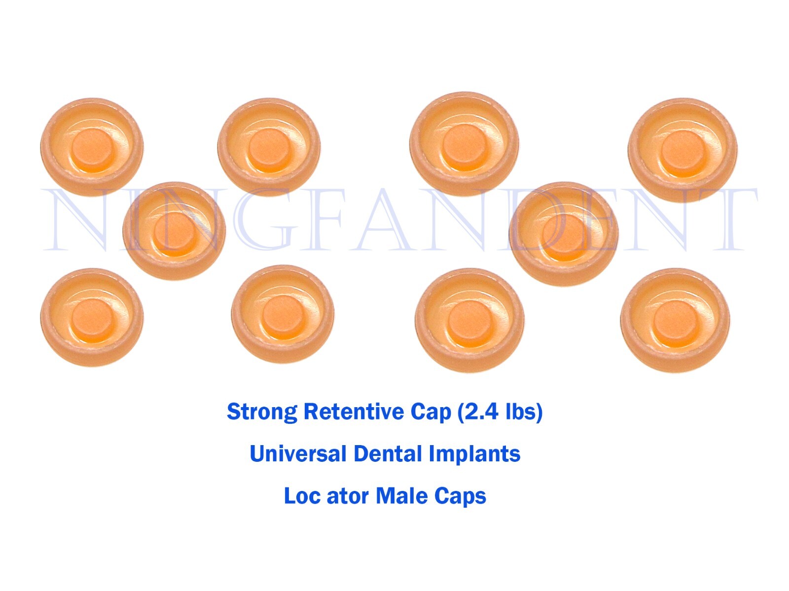 10pcs Universal Dental Attachment Implant Loc ator Overdenture Caps 2.4 lbs