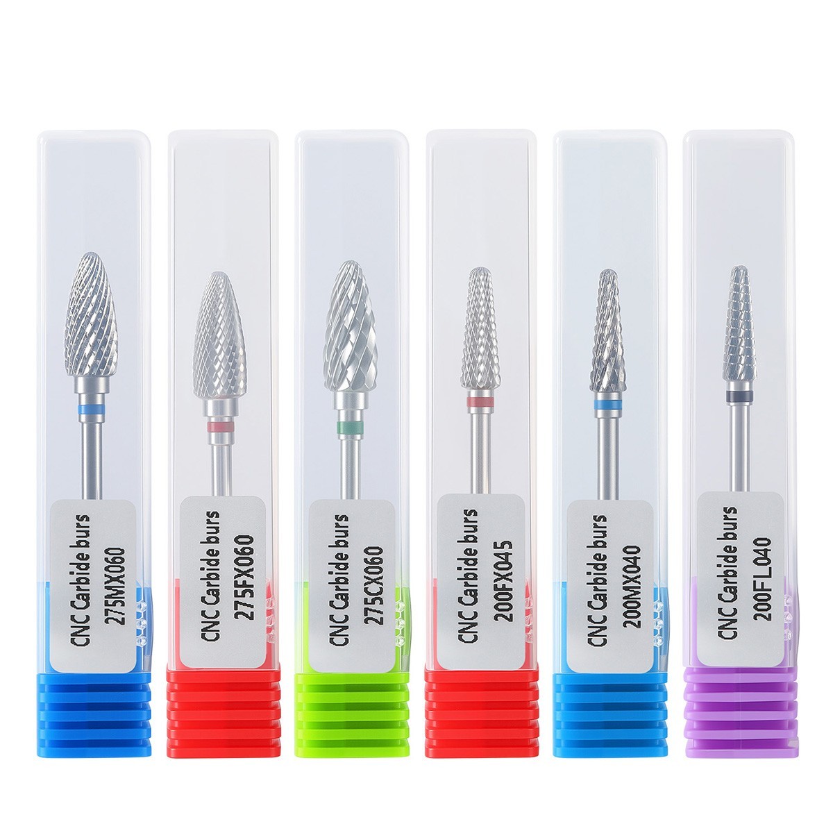 AZDENT Dental HP CNC Tungsten Carbide Burs Drills for Low Speed Handpiece 4 Type