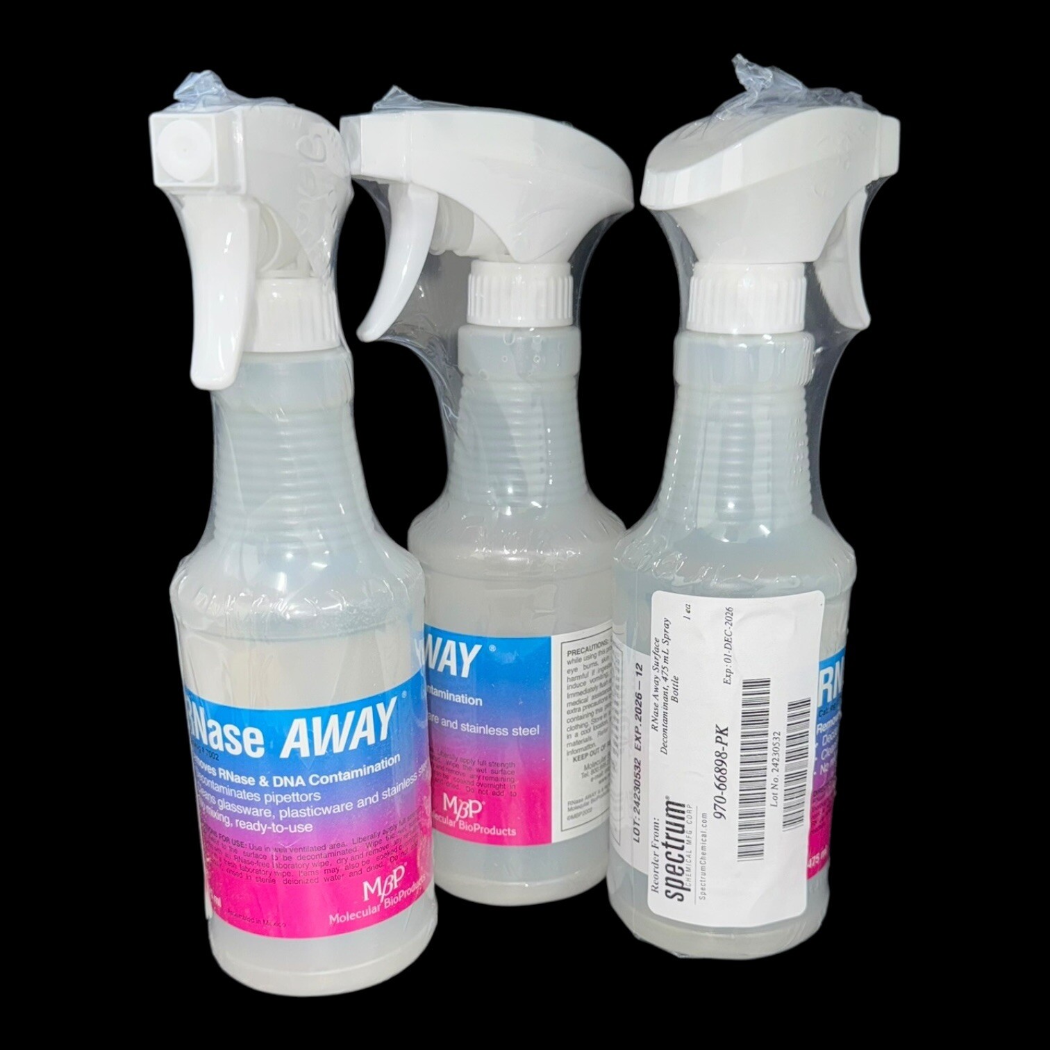Lot of 3 RNase AWAY™ Surface Decontaminant Catalog number: 7002PK Exp.12/2026