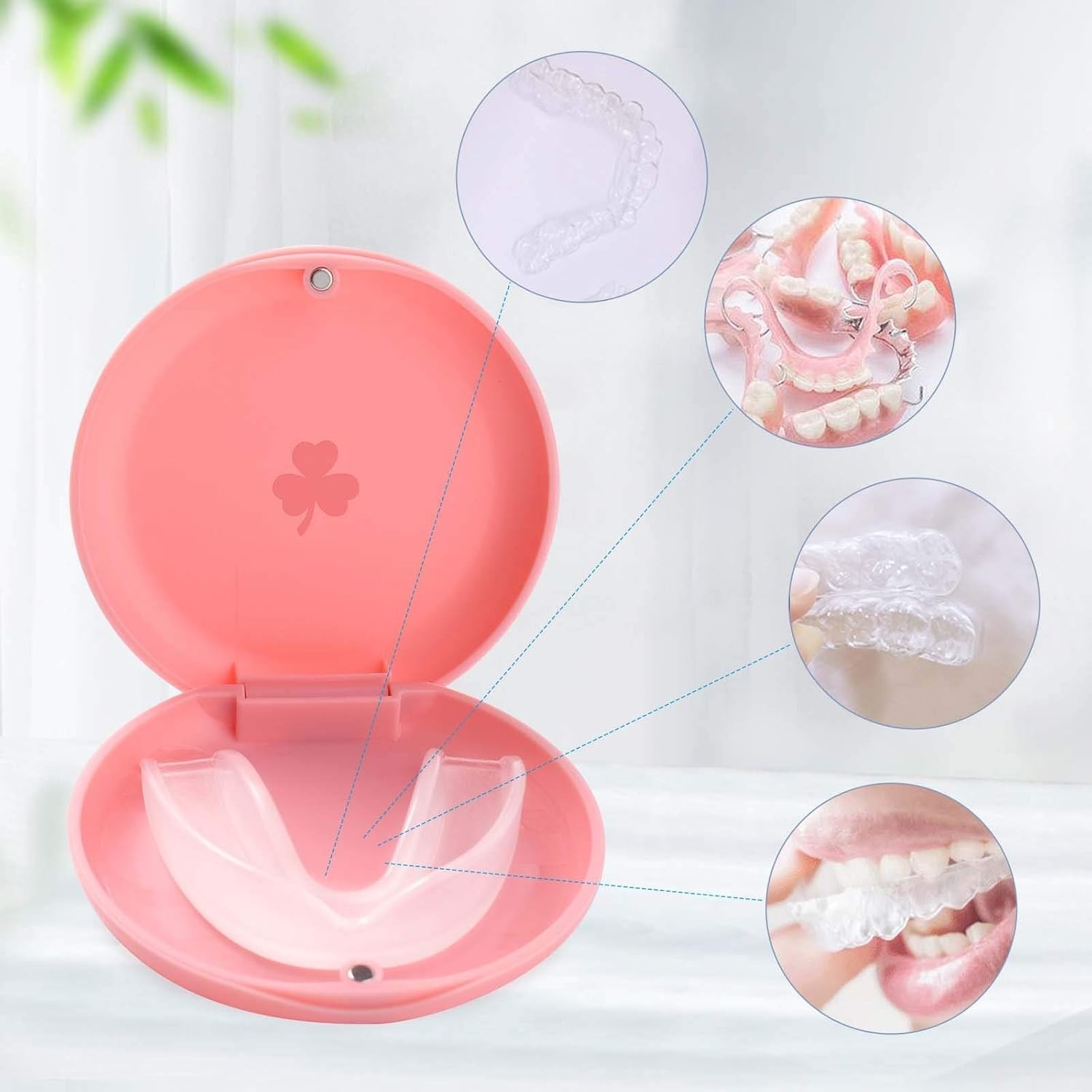 2 Pack s,Solid Orthodontic Pink