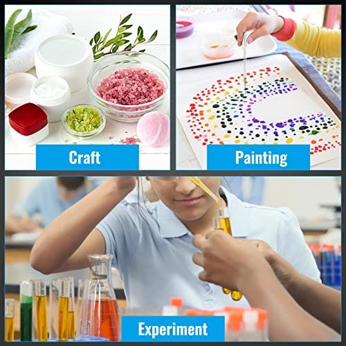 100Pcs 3mL Disposable Plastic Transfer Pipettes Calibrated Dropper for Science