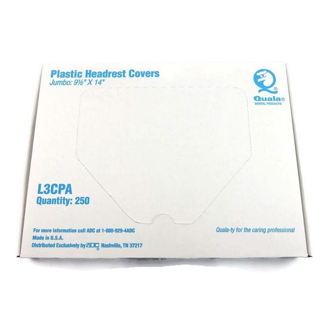 Quala 9.5″ x 14″ Clear Plastic Headrest Covers 250/bx