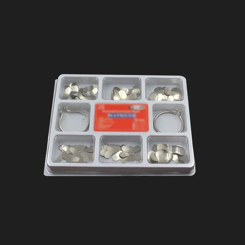 100pcs TOR VM Dental Matrix Bands Sectional Contoured Matrices Wedges No1.398 US