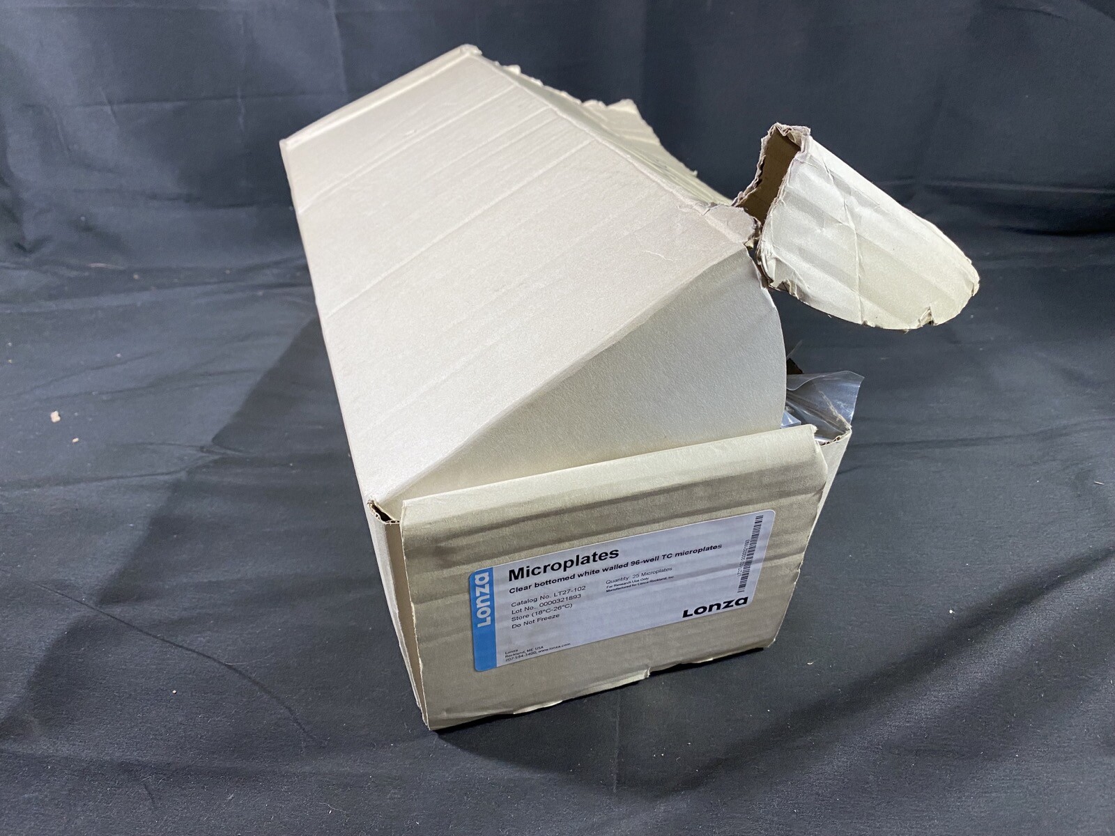 LONZA 96-Well Clear Bottomed White Walled TC Microplates LT27-102 (22/pk)