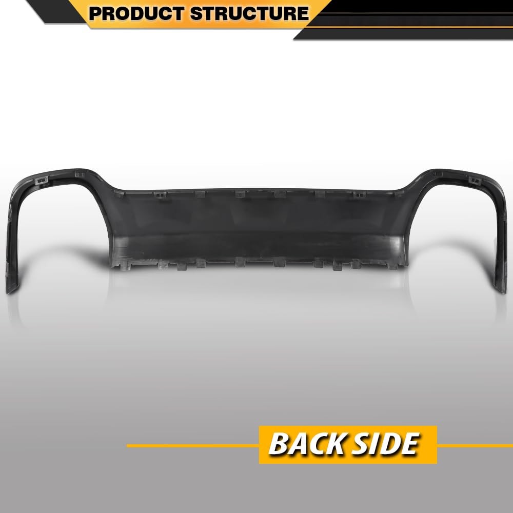 Rear Air Dam Deflector Valance for Jeep Cherokee 15-18 68236953AA Black